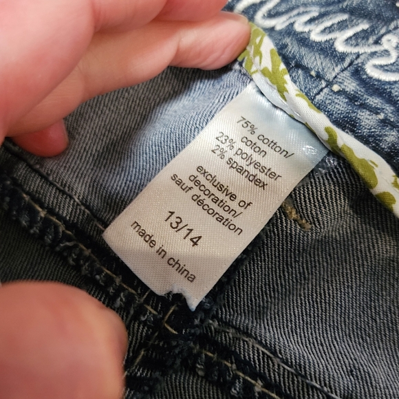 Women's 13/14 Blue Cropped Jeans - Picture 4 of 8